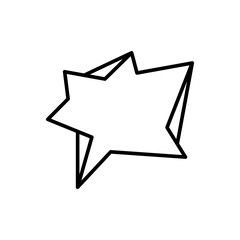 Chat bubble outline icons, minimalist vector illustration ,simple transparent graphic element .Isolated on white background