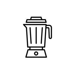 Juice mixer outline icons, minimalist vector illustration ,simple transparent graphic element .Isolated on white background