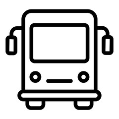 Bus Line Icon Design Vector