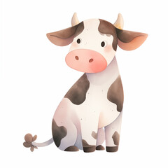 Obraz na płótnie Canvas Cow Clipart, Cow Illustration, Cow Sublimation