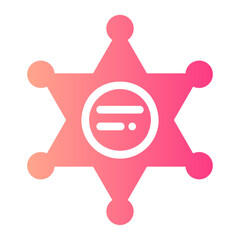sheriff Gradient icon