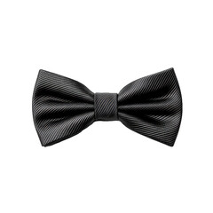 black bow tie isolated on white