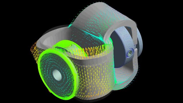 Mechanic simulation engineering - Finite element analysis of displacement and stress of universal joints