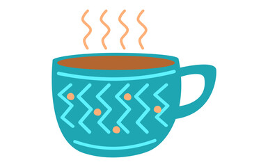 Vector of cozy hygge home and interior items. Cute stickers for album decoration, photos, funny cartoon illustrations. Winter food, drink, outfit cartoon illustration.