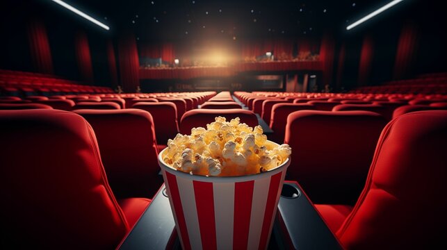 Image of Popcorn in a cinema.