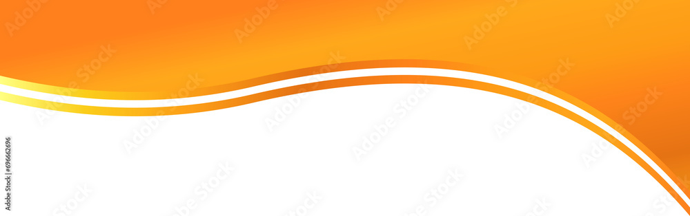 Wall mural orange gold header. header design element