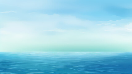 abstract gradient art capturing the beauty of the ocean in shades of blue and green