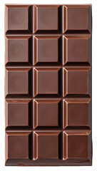 Obraz premium Milk chocolate bar isolated.