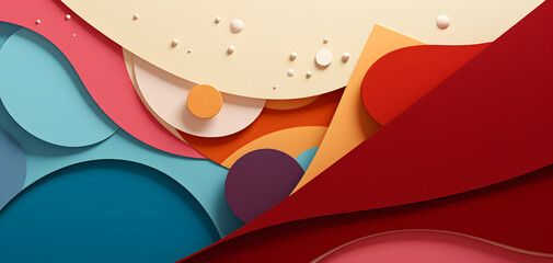 Abstract background with colorful shapes