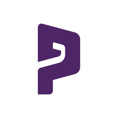 Monogram P design vector logo. Monogram initial letter mark P logo design. Monogram design vector logo. Monogram initial letter mark P logo design. Simple P monogram. Monogram P design logo