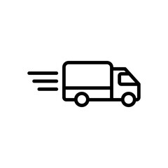 Truck icon. Freight, delivery symbol. Vector illustration.