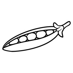 illustration of a edamame
