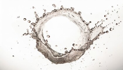 Obraz premium Splash of water isolated white background.