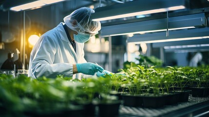 A researcher studying the genetic mutations of plants
