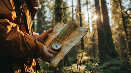 Hikers exploring the forest
