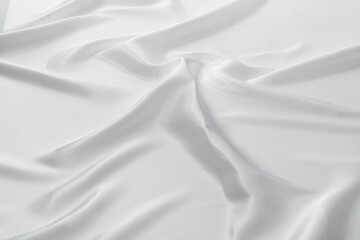 Obraz premium Close up of white silk background
