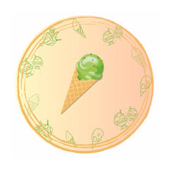 illustration of a pizza