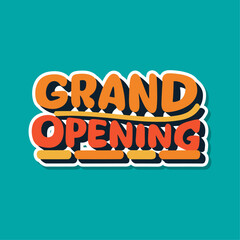 Grand Opening Typography