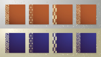 年末年始に使える和柄テンプレート