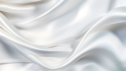 Obraz premium white fabric satin cloth background texture