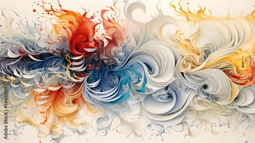 Poster in this detailed closeup, we see the delicate balance between order and chaos in a weather pattern. 