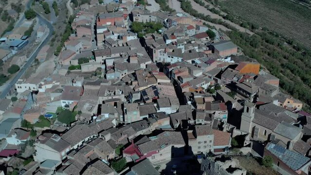 Ciutadilla Castle in the town of Ciutadilla, region of Urgell, province of L&eacute;rida in Catalonia