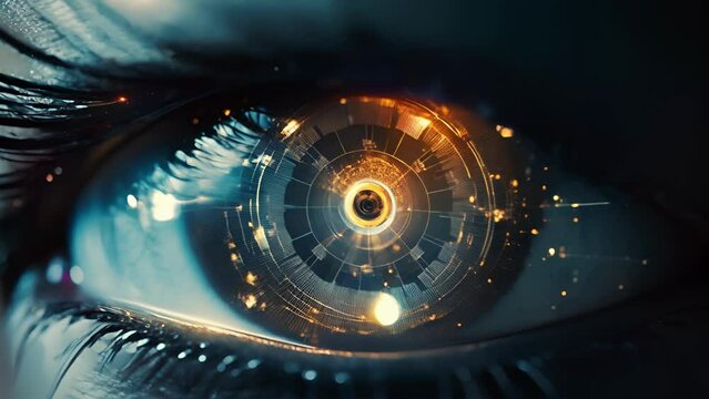 Minds Eye Interface A futuristic and elegant design, showcasing the seamless interface between the human mind and AGI technology, allowing for telekinesislike control over digital and physical