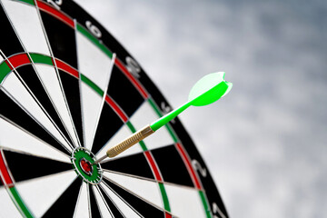 Dart hitting on center target