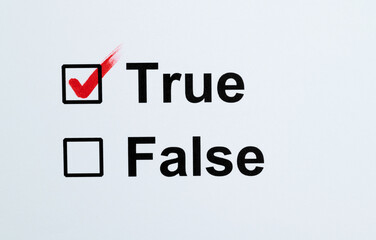 Choose to true or false