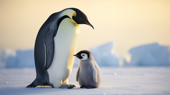 emperor penguins chiks