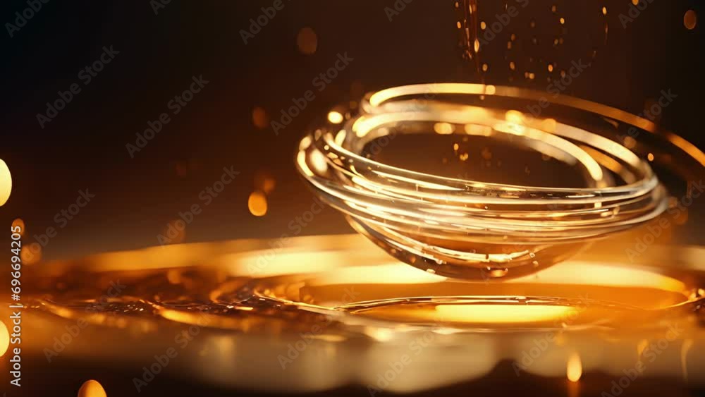Poster a mesmerizing slow motion macro shot of a single droplet of brandy cascading through the air surroun
