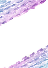 ブルーからパープルのグラデーションの水彩テクスチャ背景素材