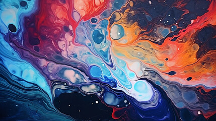 abstract background with swirling with fluid art texture