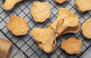 Homemade dog biscuits