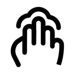 Three Finger Line UI Icon