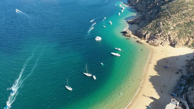Cabo San Lucas Beaches Aerial - Crystal Clear water
