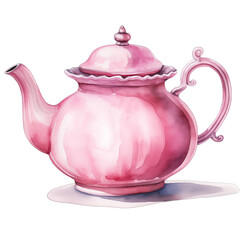Watercolor of teapot