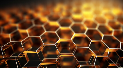 honeycomb background HD 8K wallpaper Stock Photographic Image  - obrazy, fototapety, plakaty