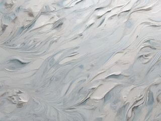 Obraz premium Arctic Reflections: Cool White Marble with Ice Patterns