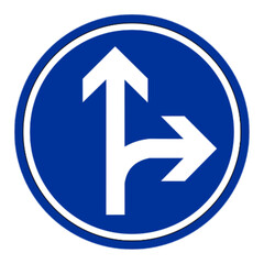 arrow sign on a white