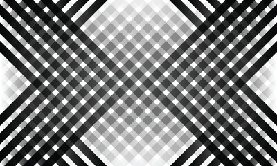 abstract black and white gradient diagonal thick line pattern art.