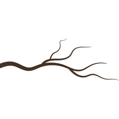 Wood Branch Illustration