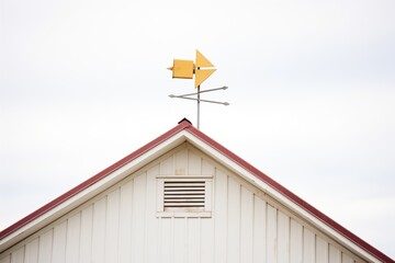 weather vane atop barn roof, still breeze