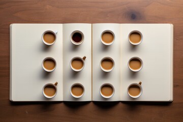 Composition with coffee cups
