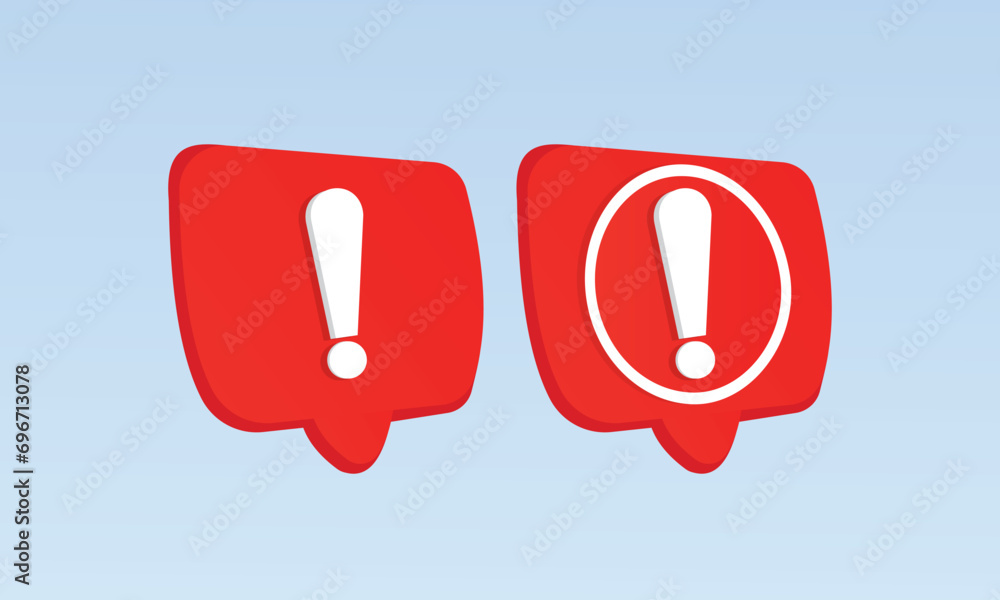 Poster 3d red danger attention or red emergency notifications alert on rescue warning 3d icon. alert import