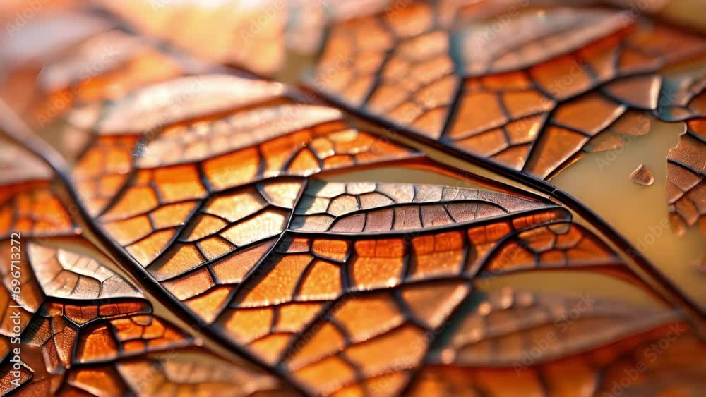 Poster a closeup of a erflys wing, showcasing the intricate patterns designed by nature to respond to light