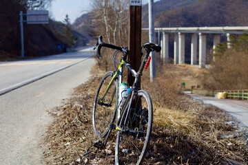 Fototapeta premium Bicycle at Seom River Switchback Close
