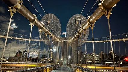 Fotobehang Brooklyn Bridge re-mastered © Salvador
