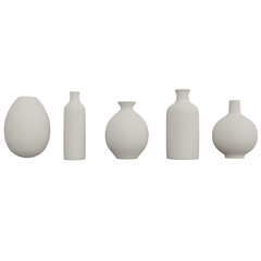 3D White Vase