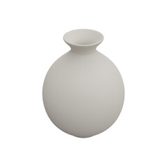 3D White Vase